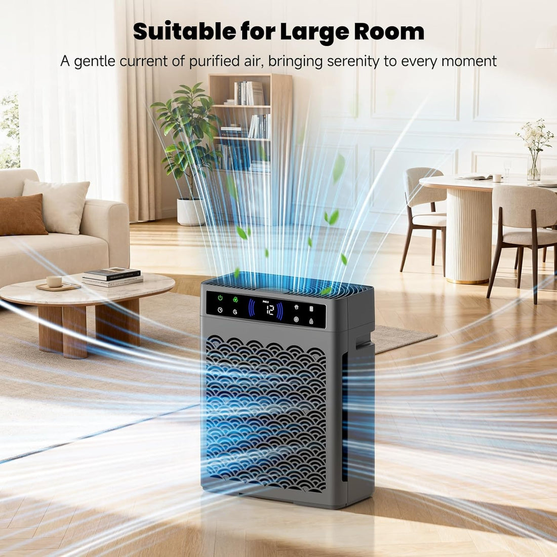 Air Purifiers for Home Large Room up to 3000 Ft², HEPA Air Purifier for Home Pets with Filter, Air Quality Sensor